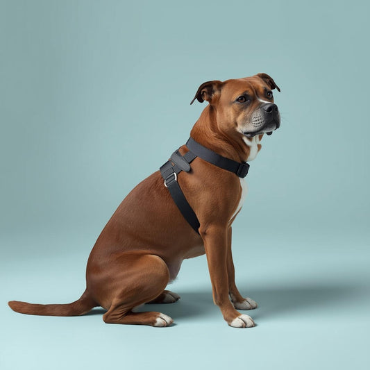 Petnesthub™ SafeRide Adjustable Dog Car Seat Belt Harness – Travel Protection for Stress-Free Adventures